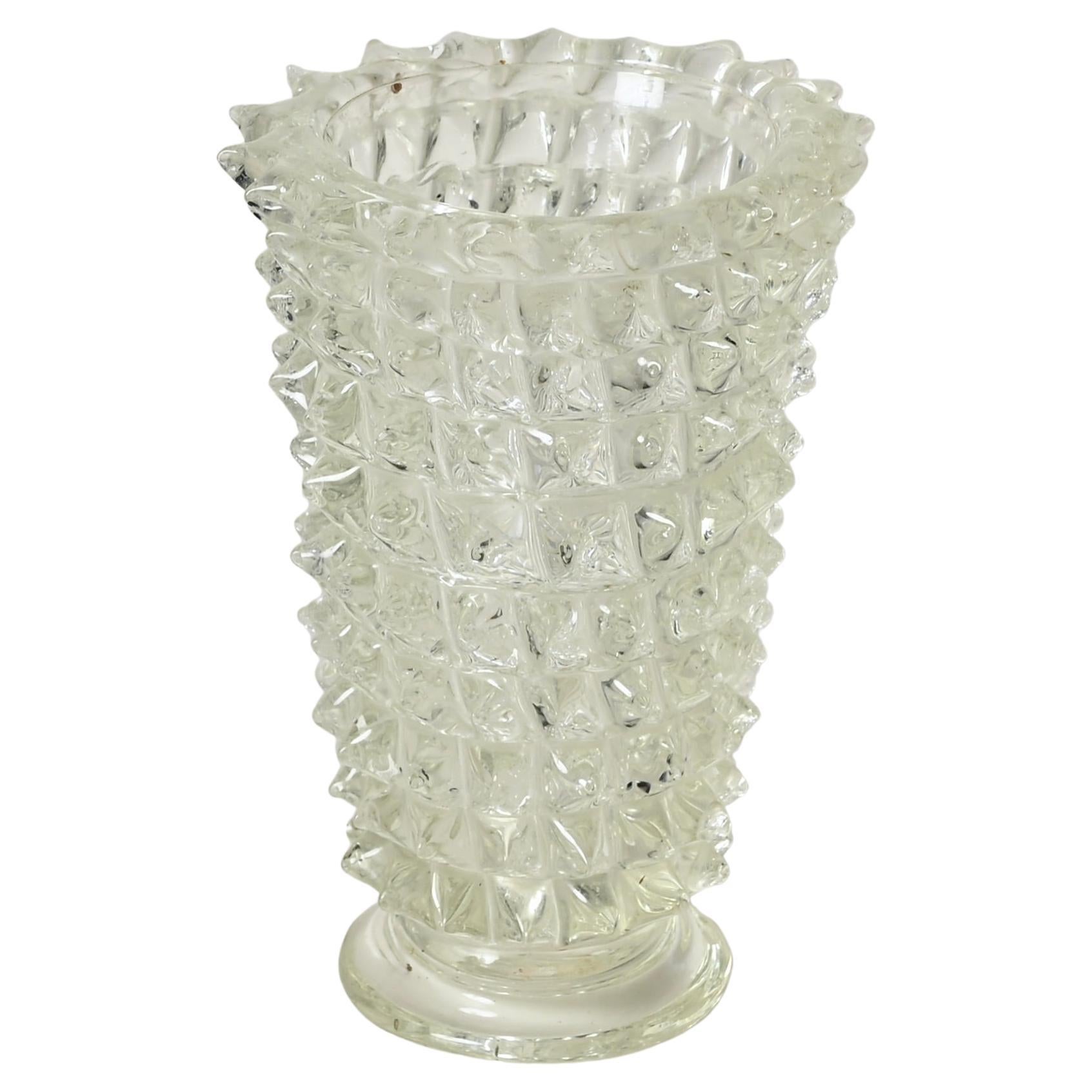 Ercole Barovier Rostrato vase italien en verre de Murano pour Barovier & Toso, années 1940 en vente