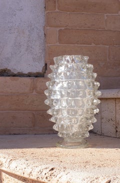 Ercole Barovier Rostrato Murano Italian Glass Vase for Barovier & Toso, 1940s