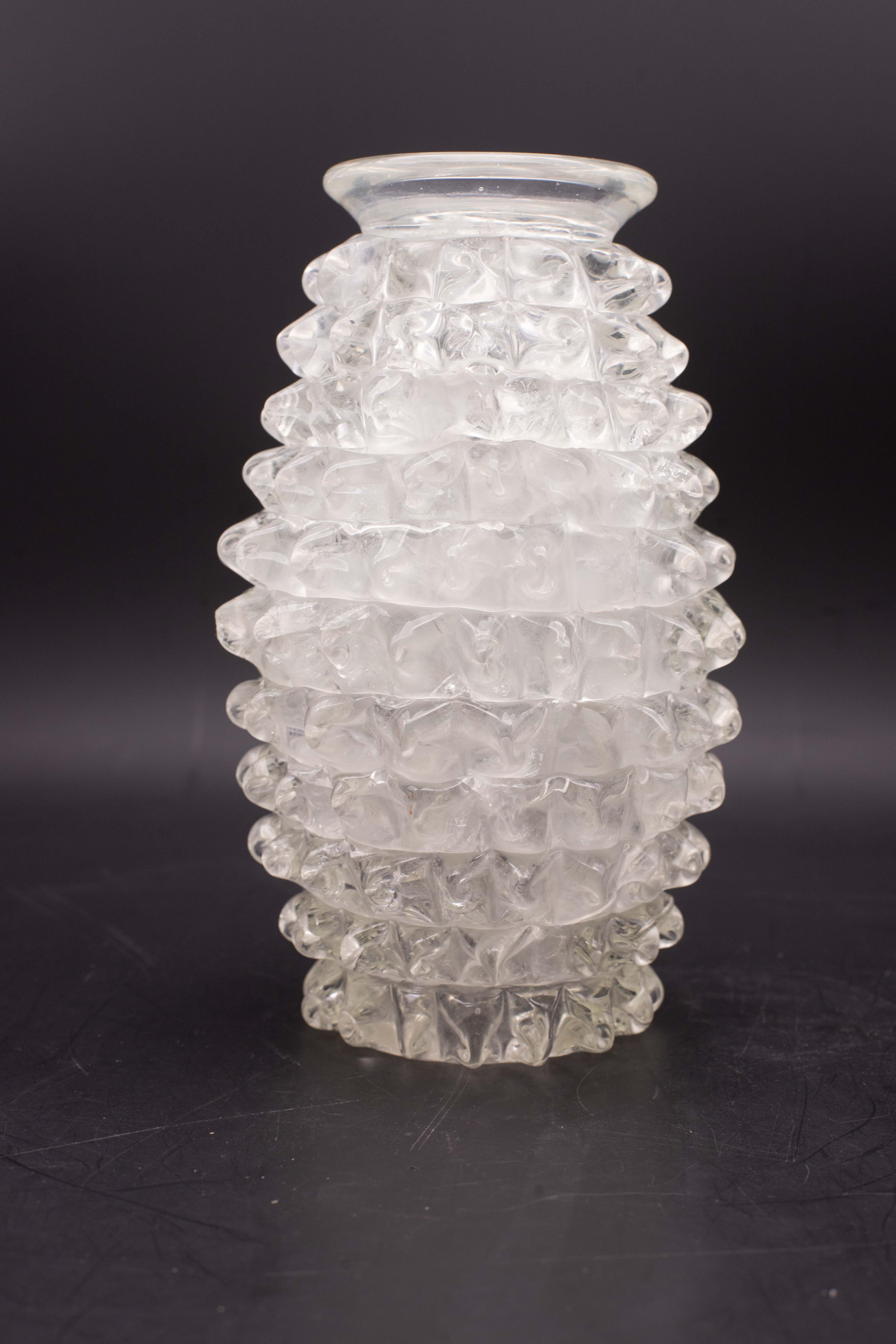 Ercole Barovier Rostrato Murano Italian Glass Vase for Barovier & Toso, 1940s (Europäisch) im Angebot
