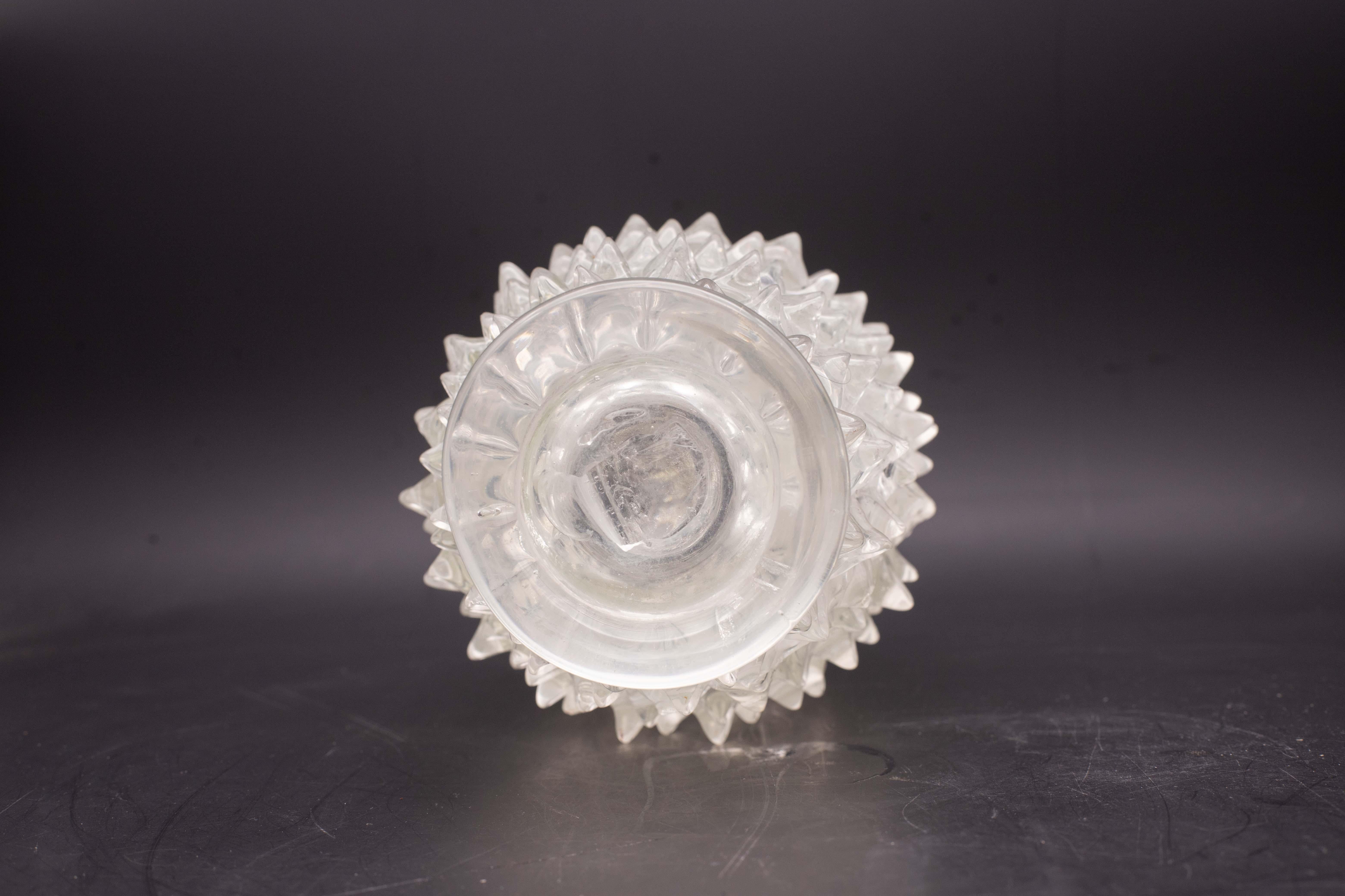 Ercole Barovier Rostrato Murano Italian Glass Vase for Barovier & Toso, 1940s (Muranoglas) im Angebot