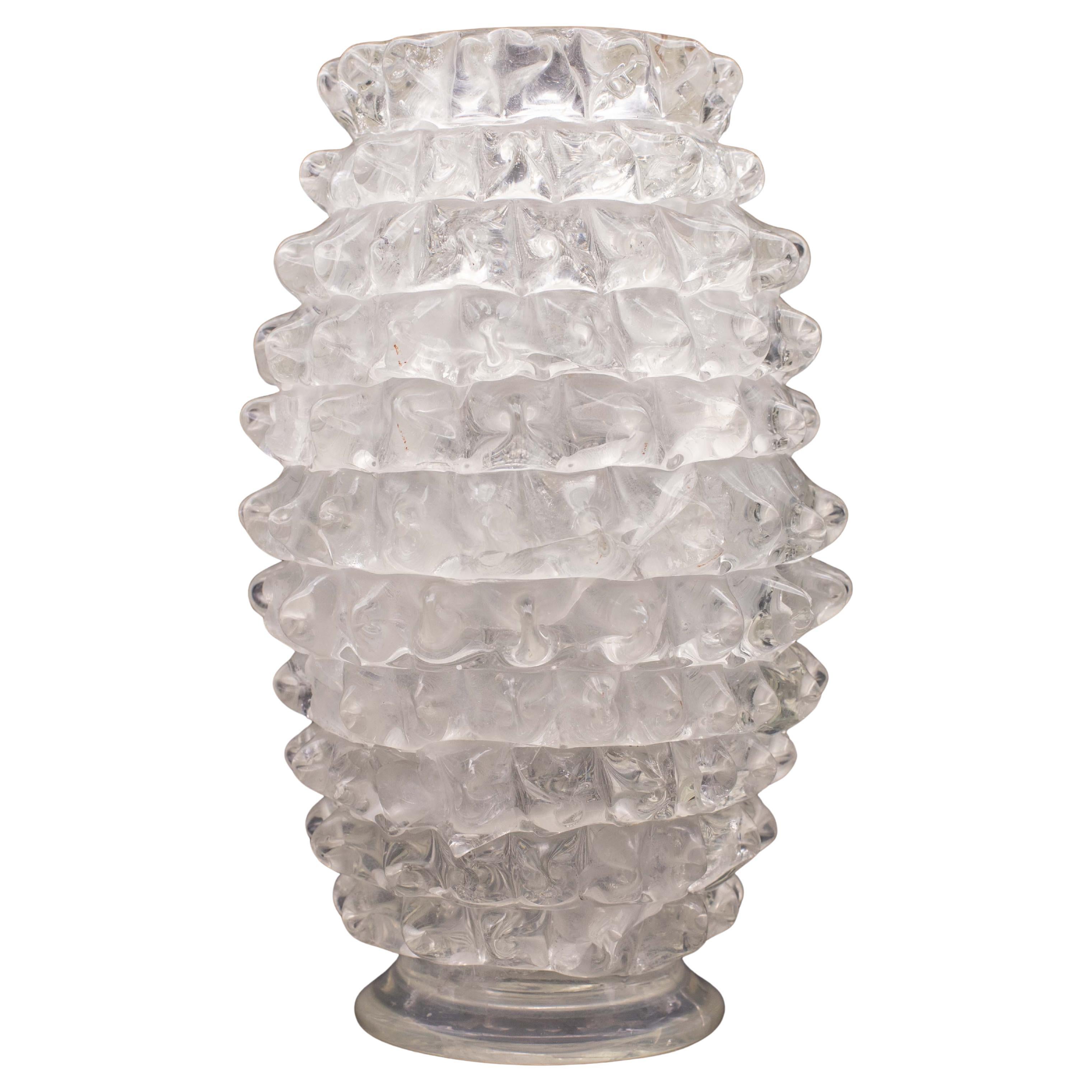Ercole Barovier Rostrato Murano Italian Glass Vase for Barovier & Toso, 1940s im Angebot