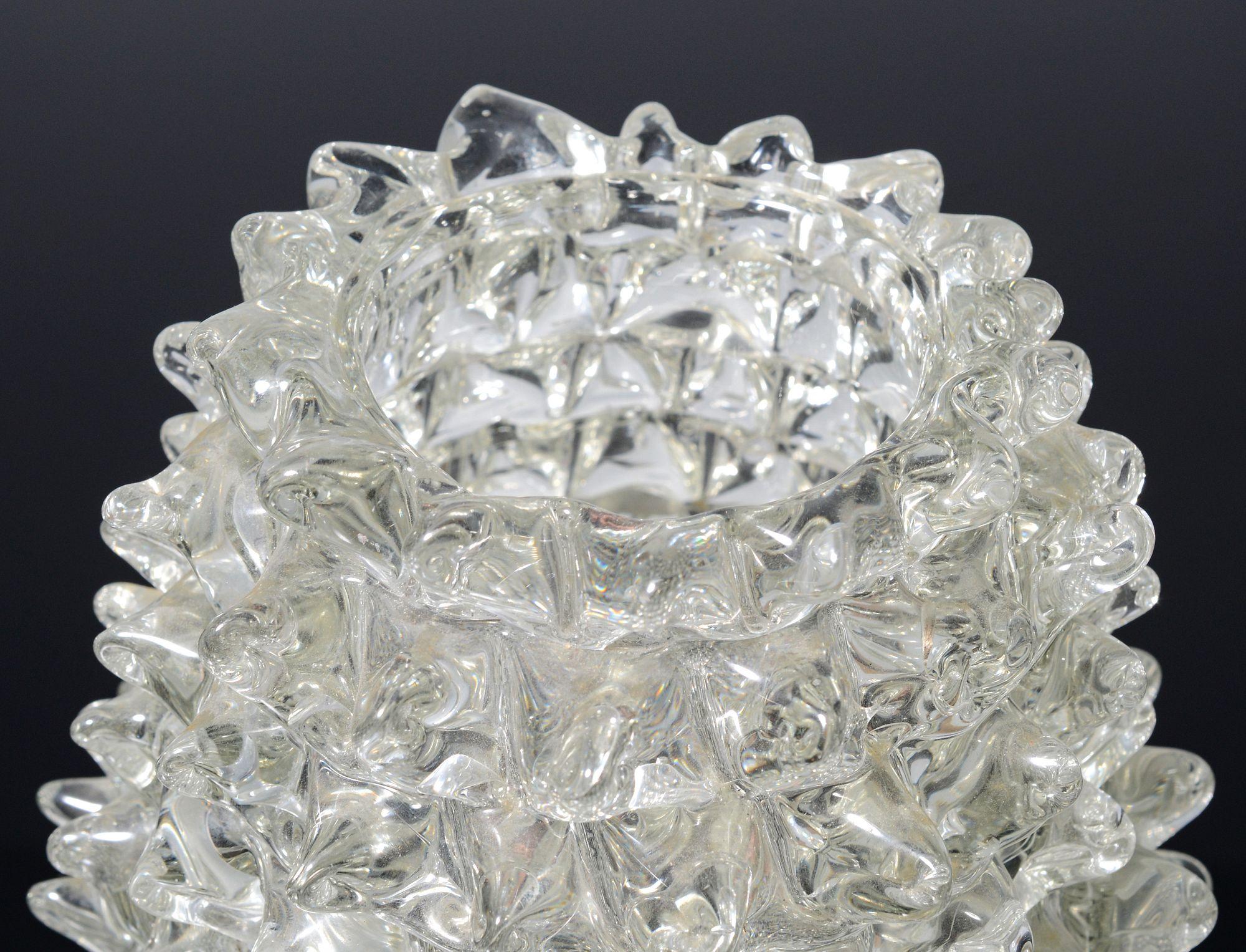 italien Vase Ercole Barovier ROSTRATO, Murano en vente
