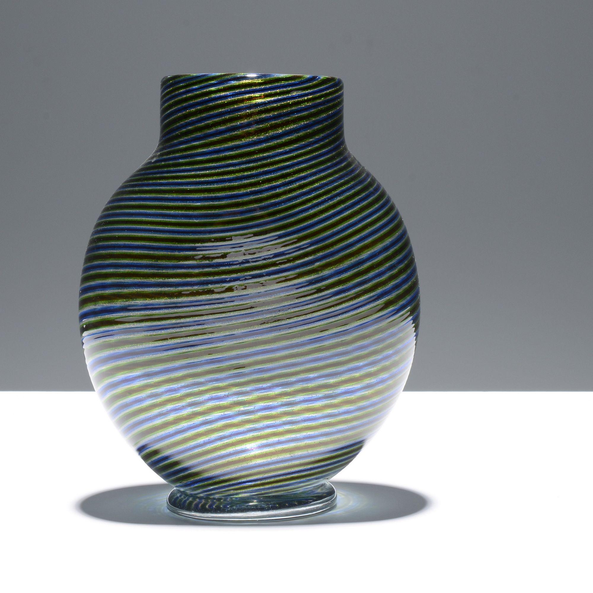 Vaso SPIRA AURATA di Ercole Barovier, Murano in vendita 4