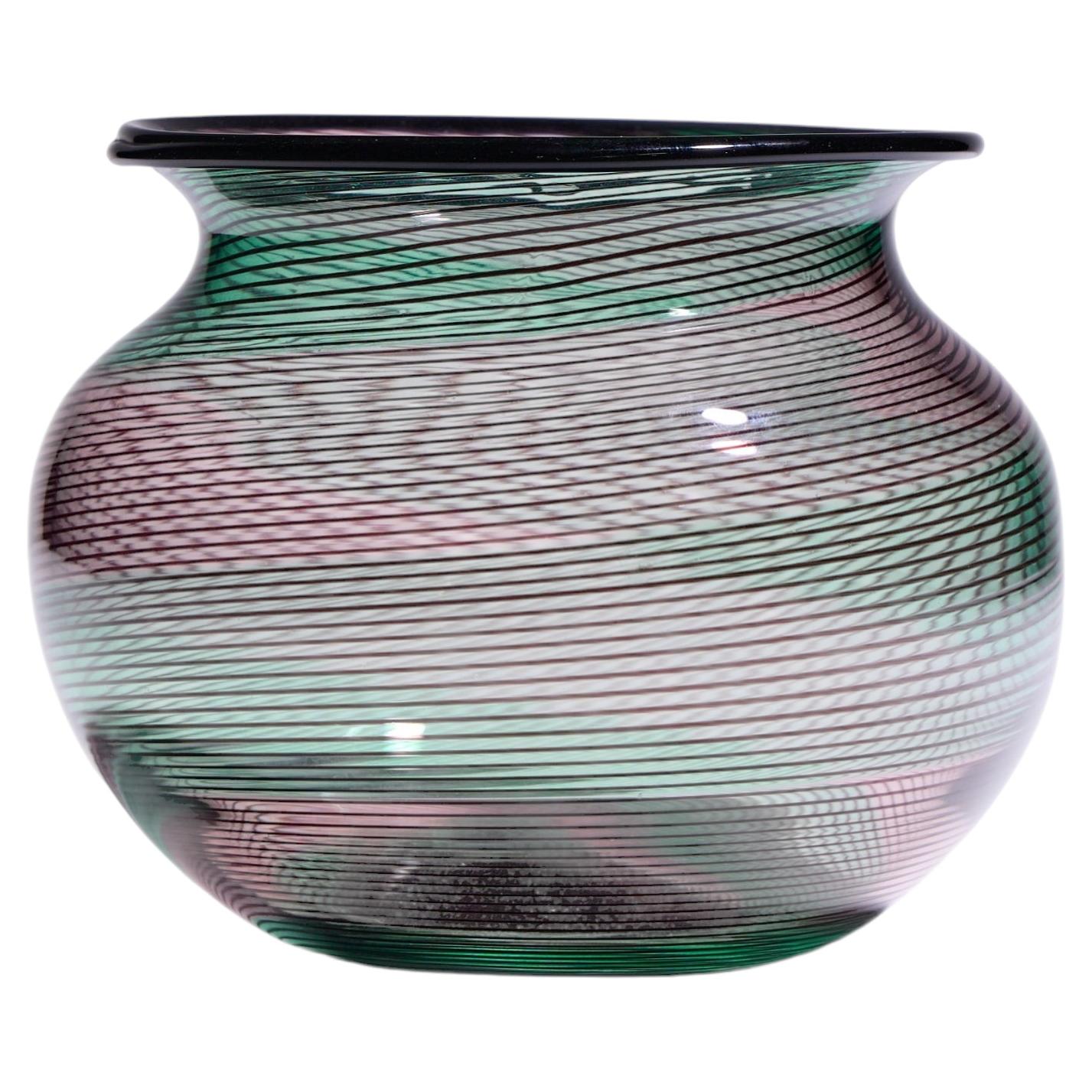 Ercole Barovier Toso Mid Century Murano Italian Art Glass Vase