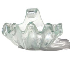 Ercole Barovier Toso Murano Iridescent Italian Art Deco Glass Conch Shell Bowl