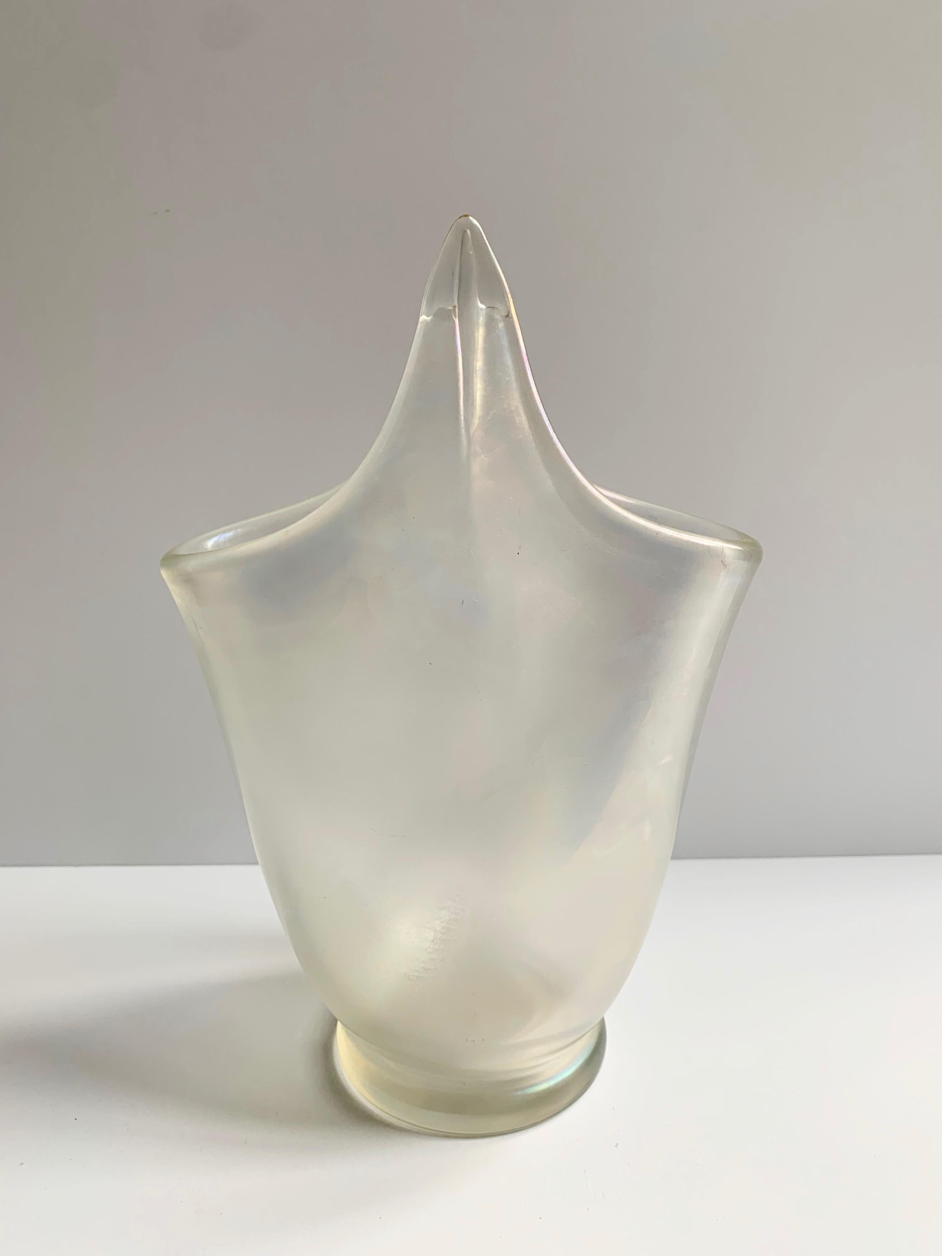 Mid-20th Century Ercole Barovier Toso Signed Opaque Translucent Vase