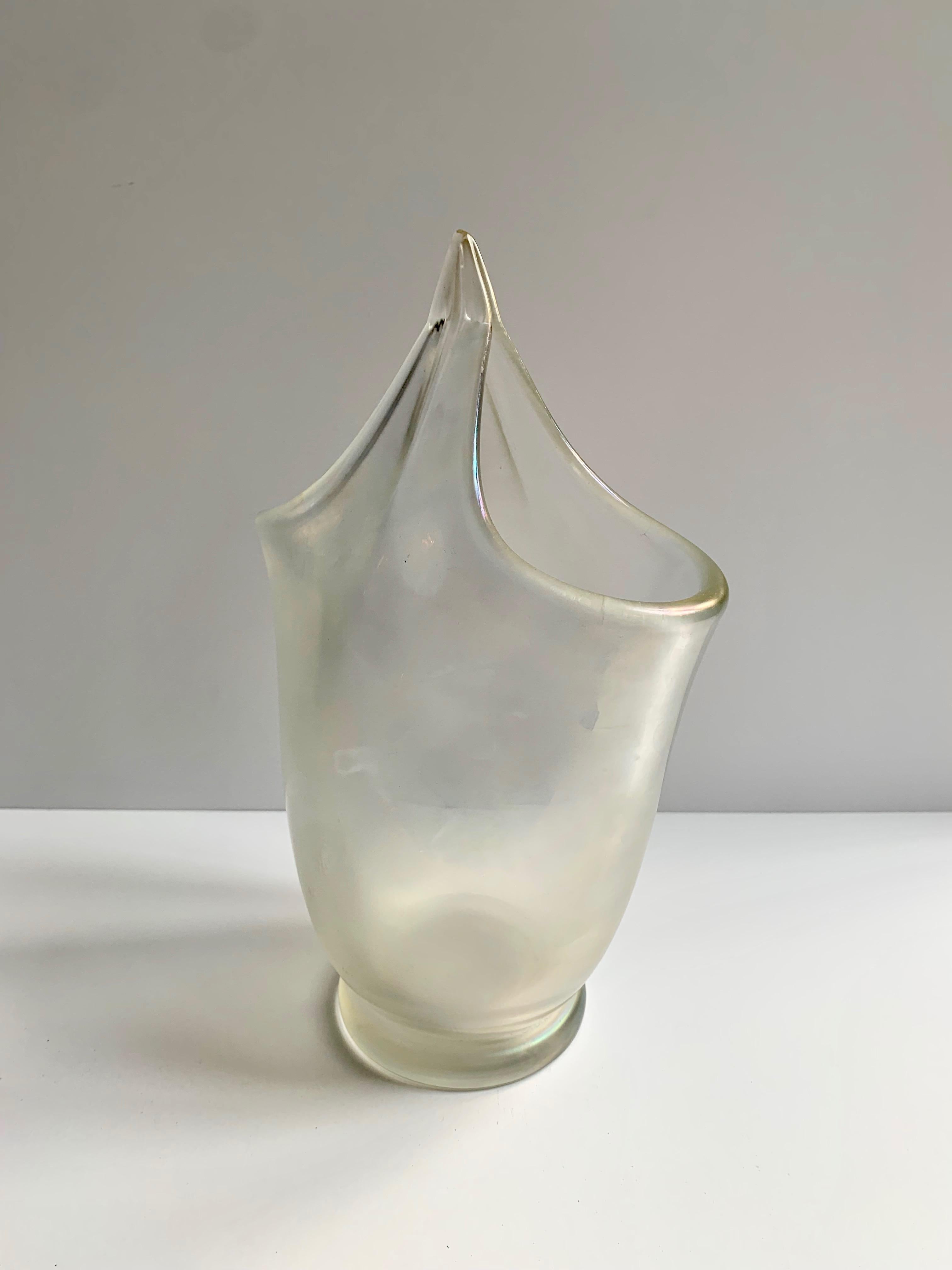 Ercole Barovier Toso Signed Opaque Translucent Vase 1
