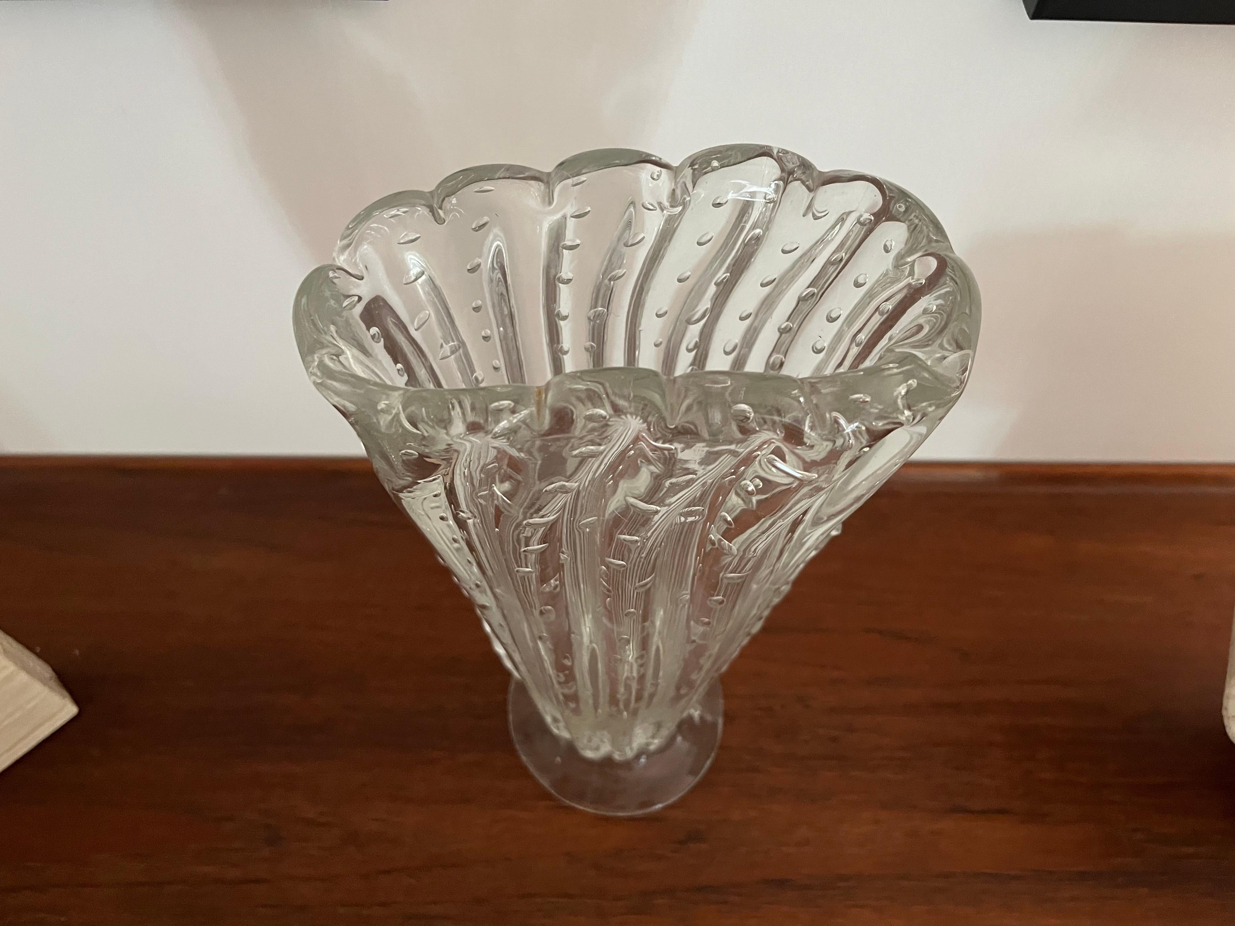 Ercole Barovier & Toso Vintage Vase, 1950s, Art For Sale 3