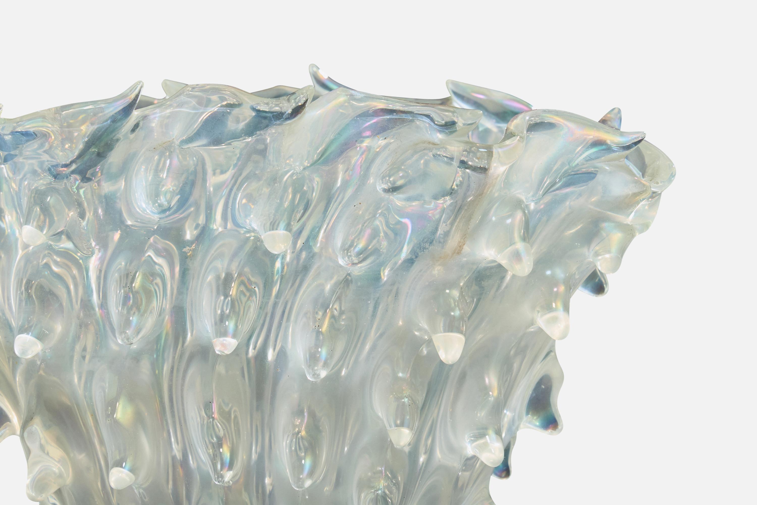 Ercole Barovier, Jarrón, Vidrio, Italia, Década de 1940 mediados del siglo XX en venta