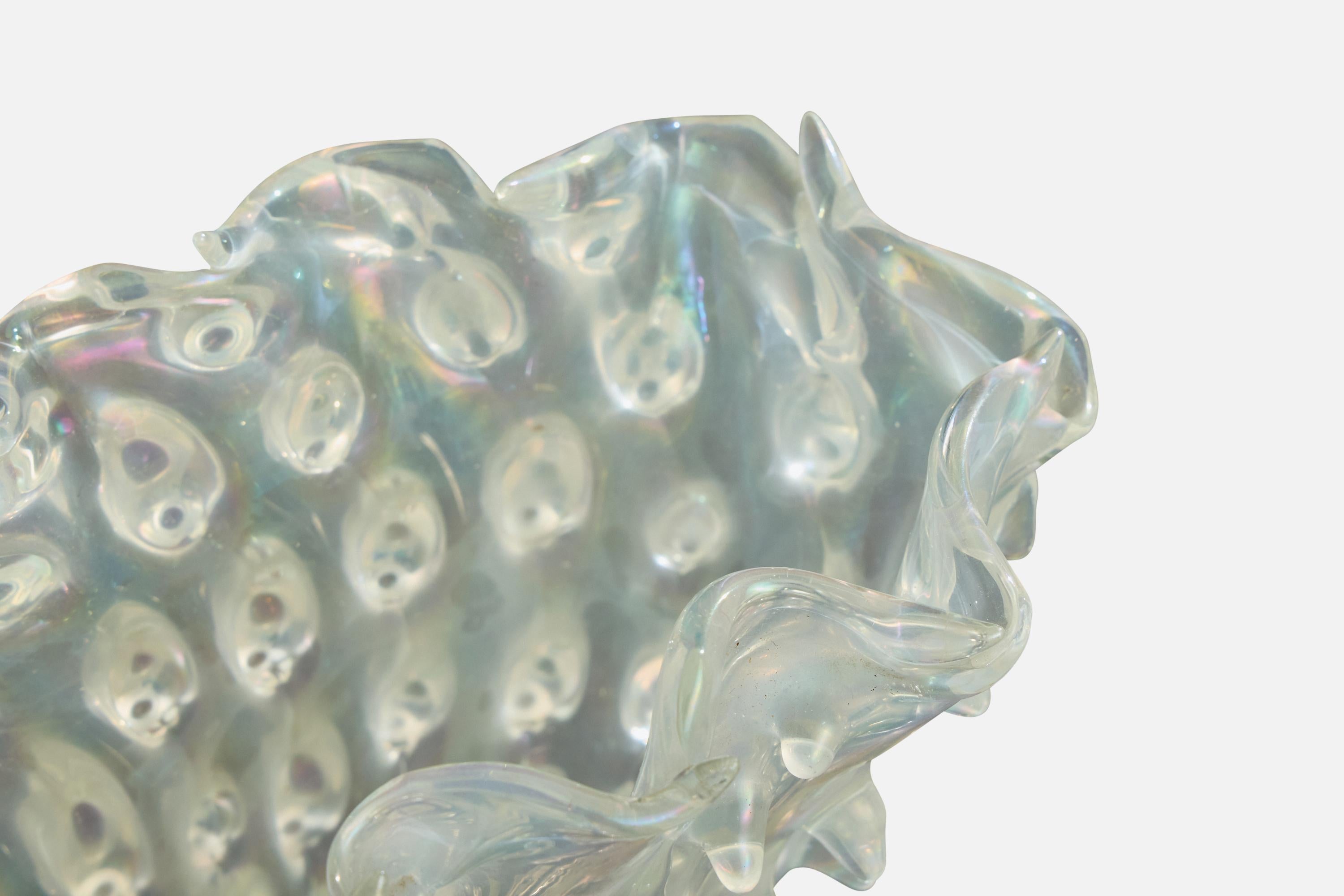 Ercole Barovier, Jarrón, Vidrio, Italia, Década de 1940 en venta 1