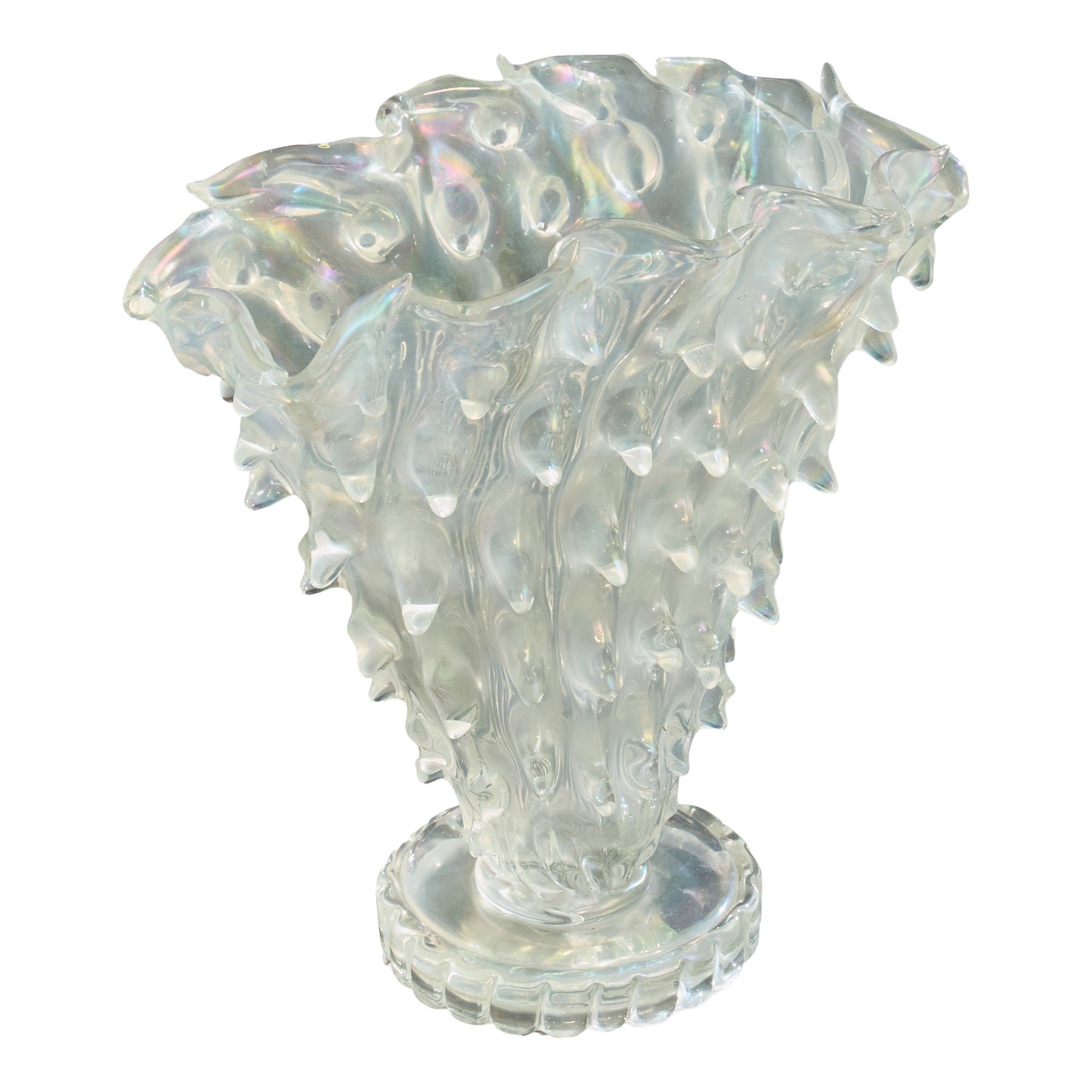 Ercole Barovier, Vase, Glass, Italy, 1940s