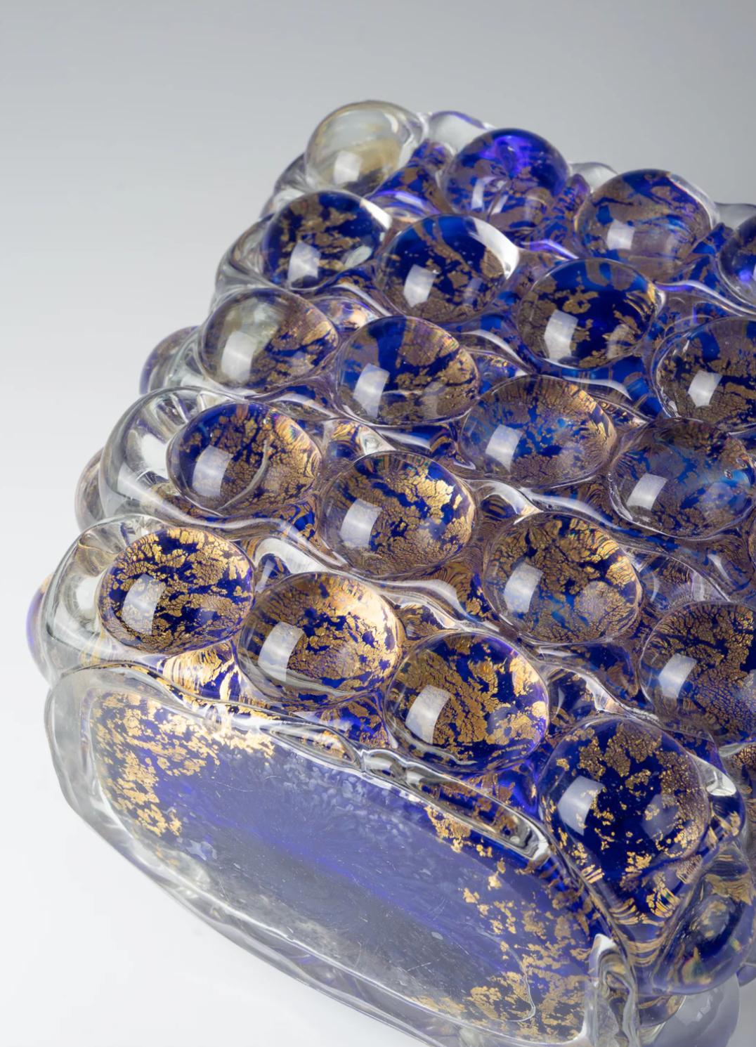 Fatto a mano Ercole Barovier, vaso modello 'Lenti', 1940 ca. in vendita