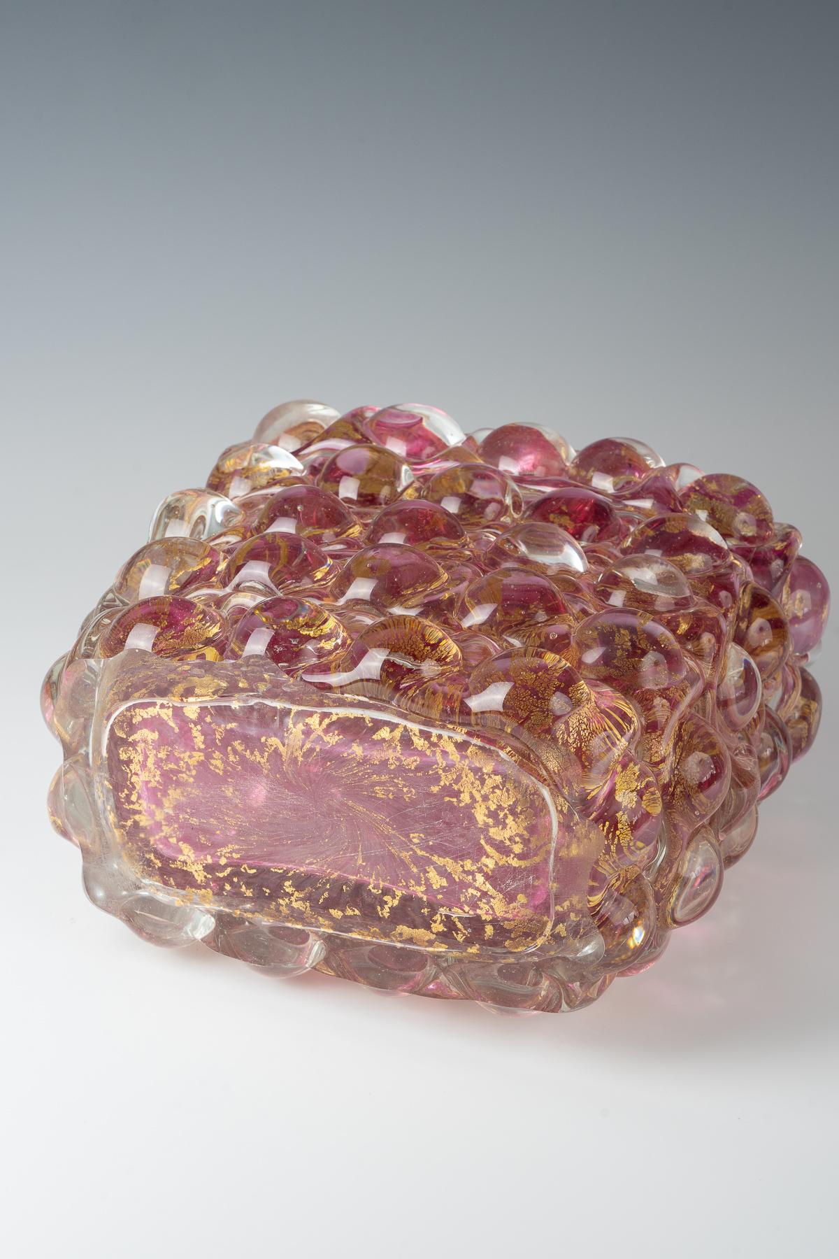 Metà XX secolo Ercole Barovier, vaso modello 'Lenti', 1940 ca. in vendita