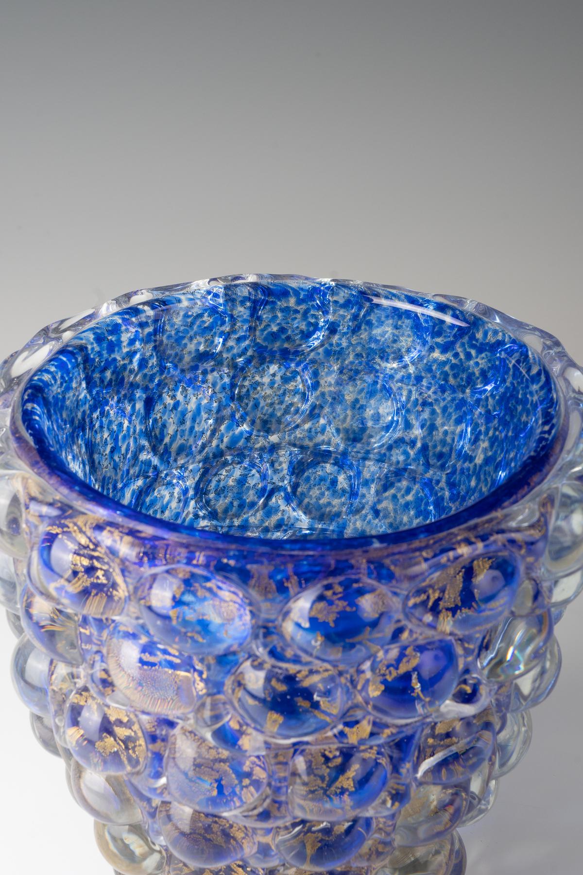 Metà XX secolo Ercole Barovier, vaso modello 'Lenti', 1940 ca. in vendita