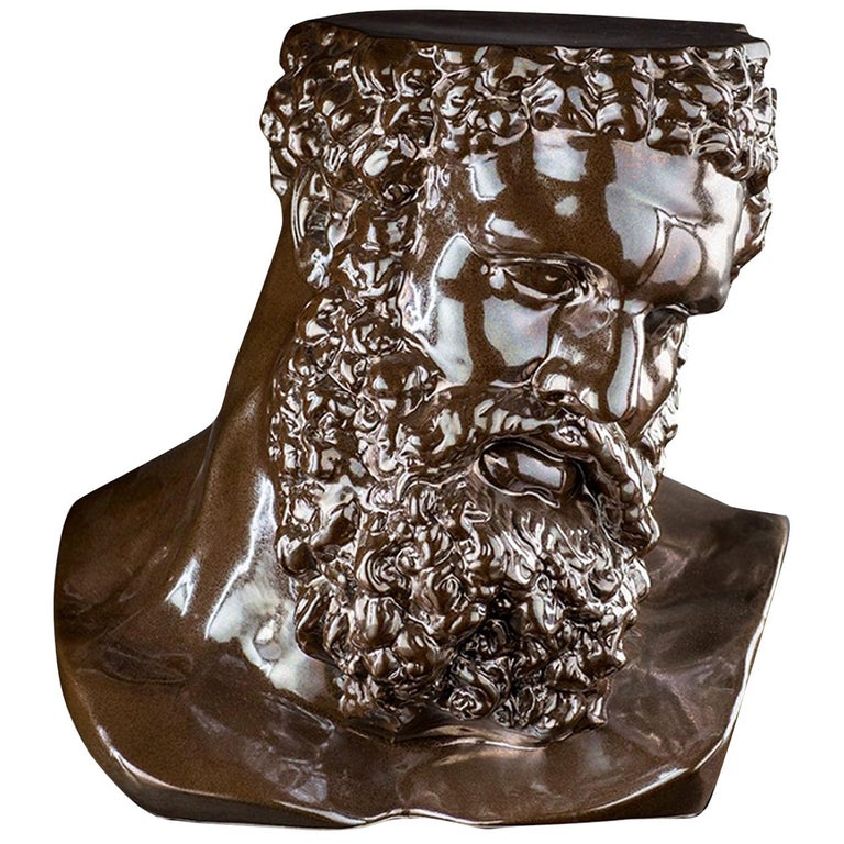 Ercole Ceramic Bust Sculpture For Sale at 1stDibs