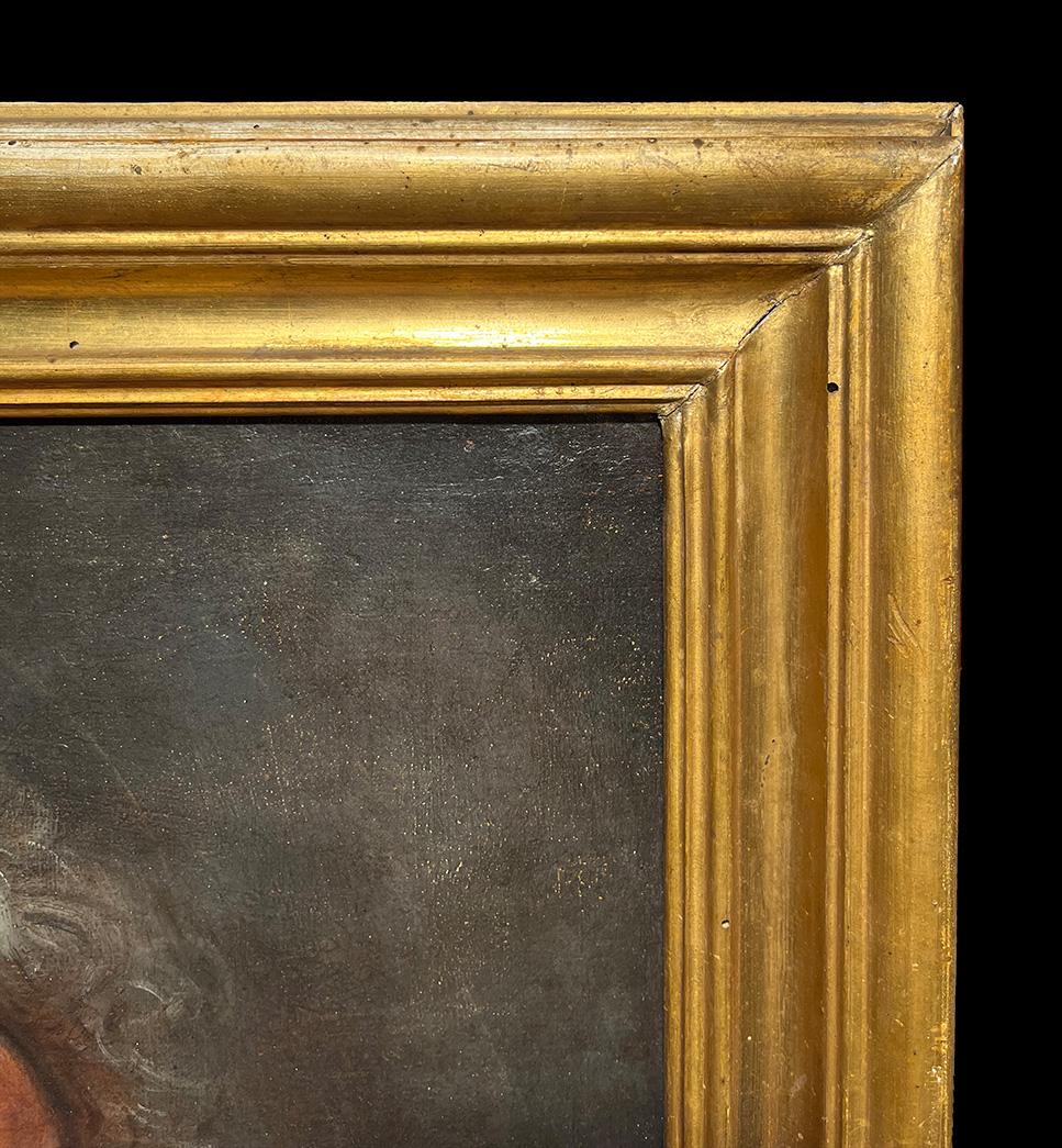 17th Century by Ercole de Maria Penitent Saint Peter Oil on canvas For Sale 5