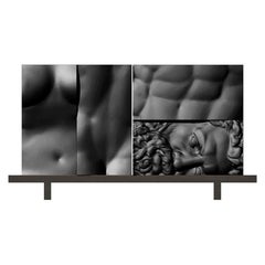 Ercole E Afrodite Black Cabinet on a Base by Driade