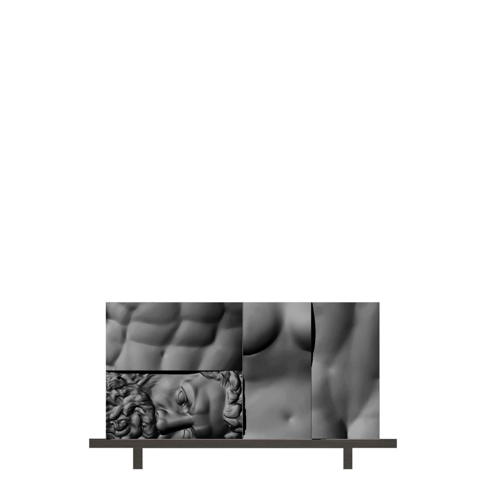Système de boîtes modulaires noirs ou blancs « Ercole e Afrodite Composition 9 » de Driadelab en vente 5