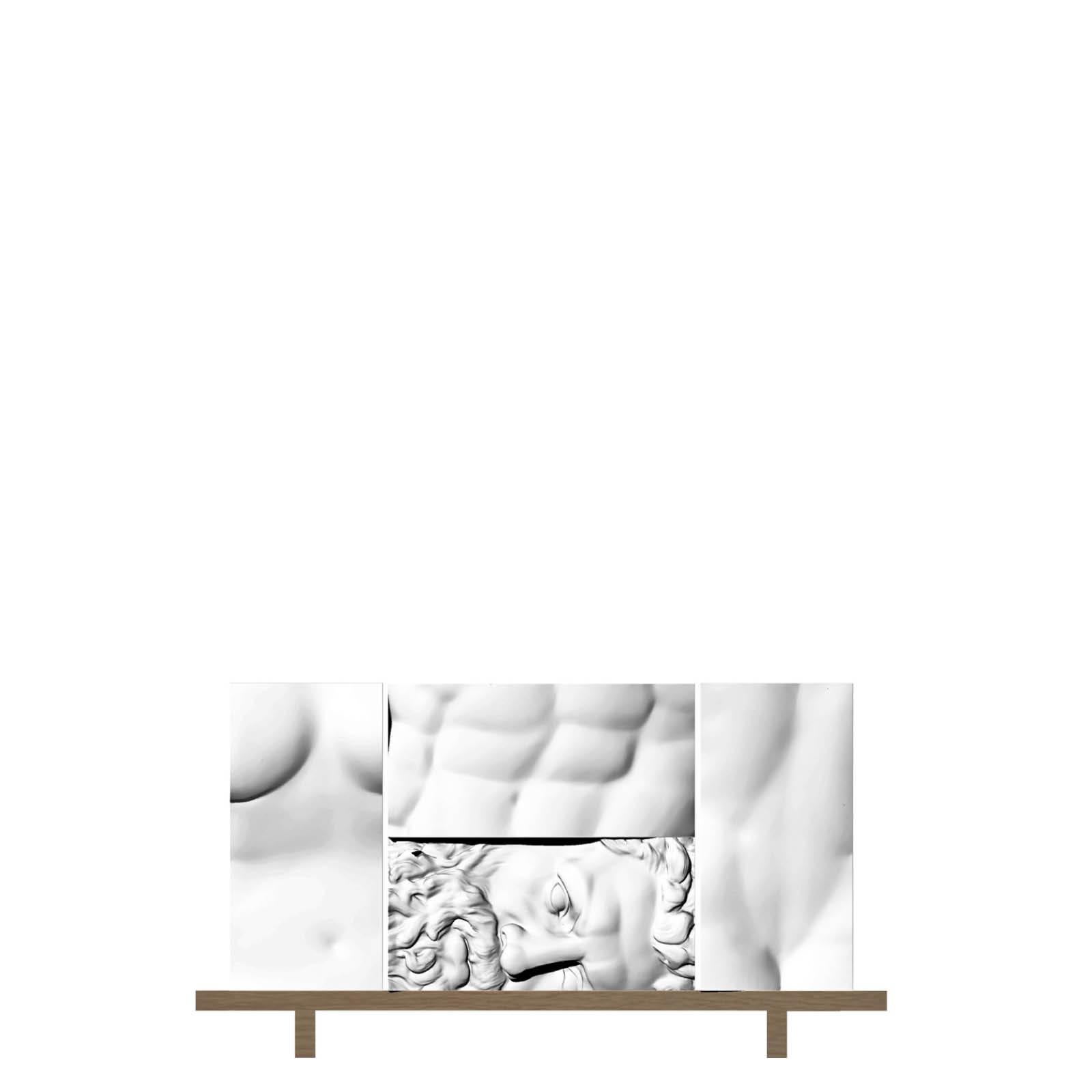 Système de boîtes modulaires noirs ou blancs « Ercole e Afrodite Composition 9 » de Driadelab en vente 10