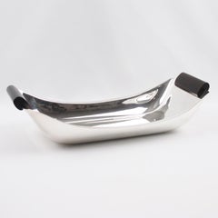 Ercuis Art Deco Silver Plate and Macassar Wood Bowl Centerpiece