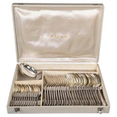 Ercuis Cutlery Service, Silver Plated, 20th Century.