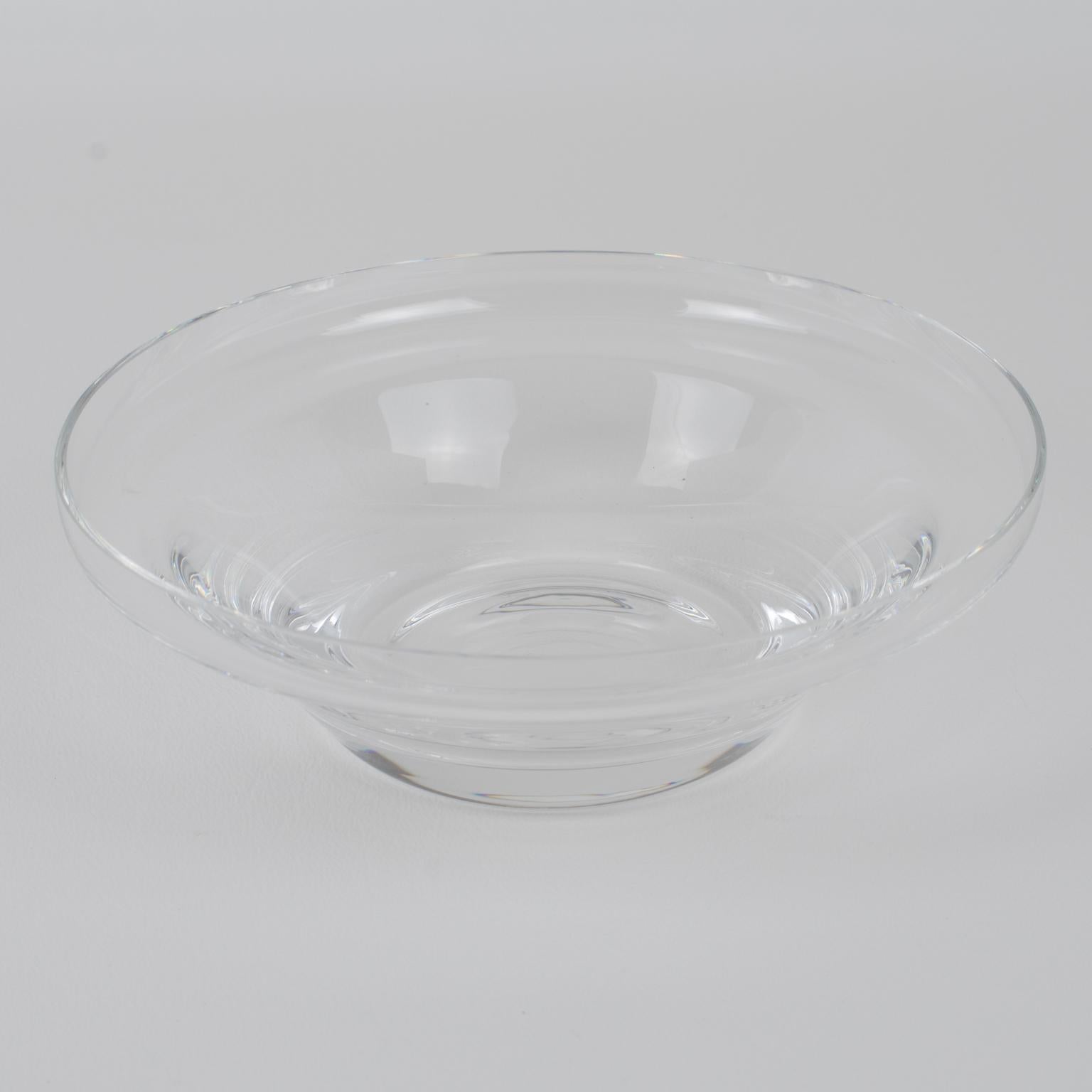Ercuis, Paris Crystal and Silver Plate Caviar Bowl Dish Server, circa 1960 For Sale 7