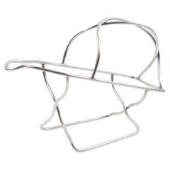 Ercuis Paris Silver Plate Bottle Holder Wine Pourer Server, 1950s
