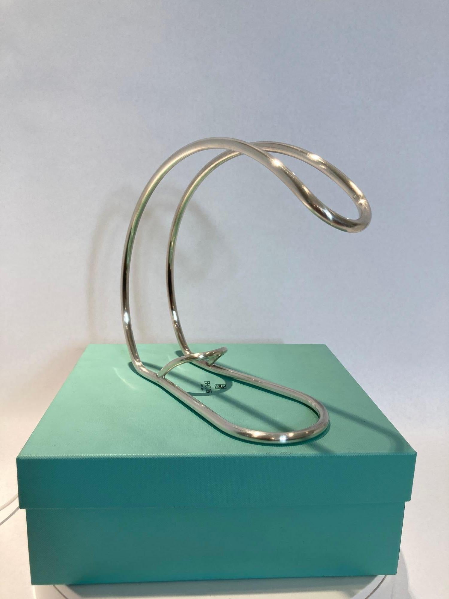 Ercuis Paris Silver Wine Bottle Holder Server en venta 5