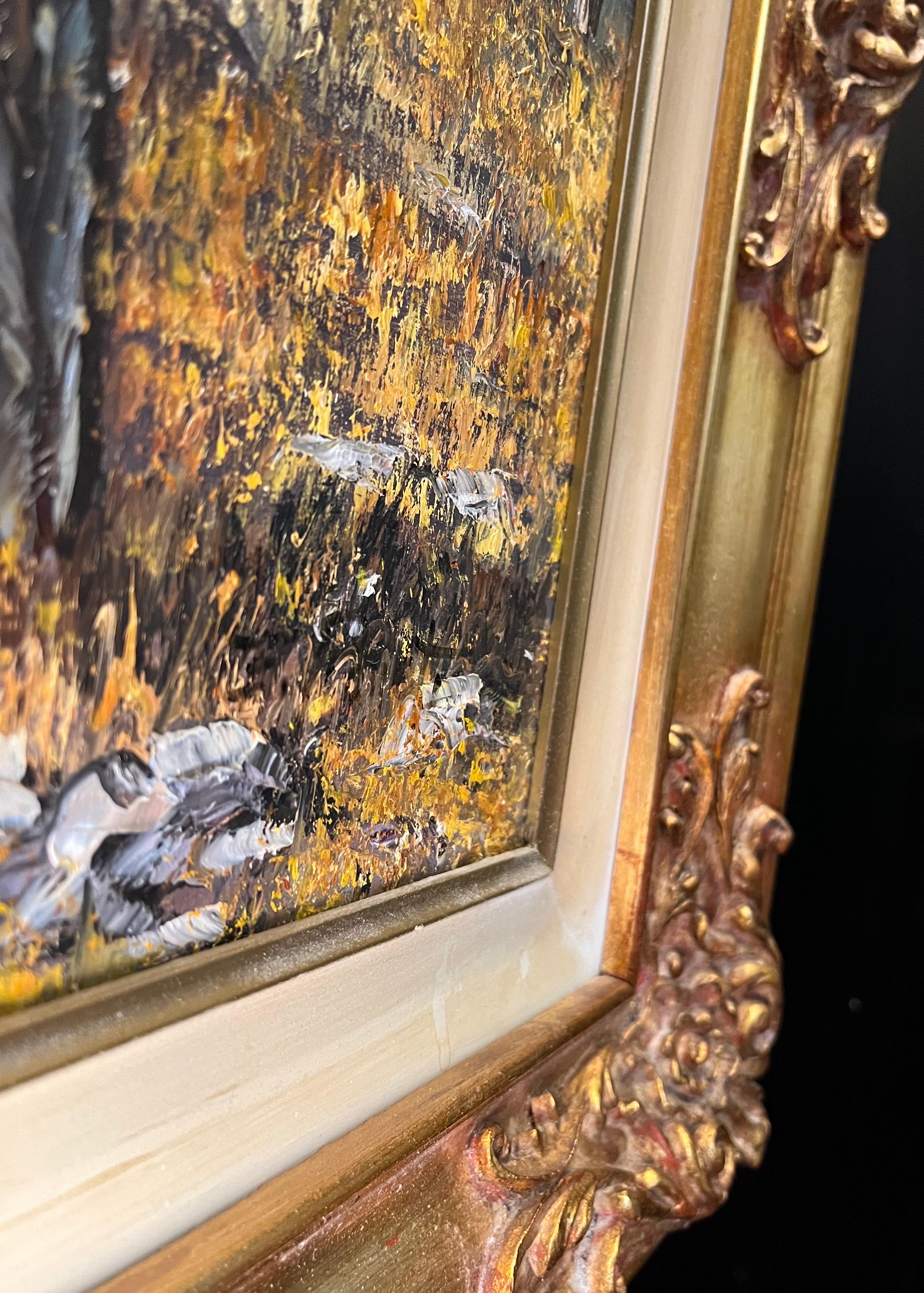 Riverbank in Autumn - Att. to Erd Porret - Öl auf Leinwand 100x50cm im Angebot 10