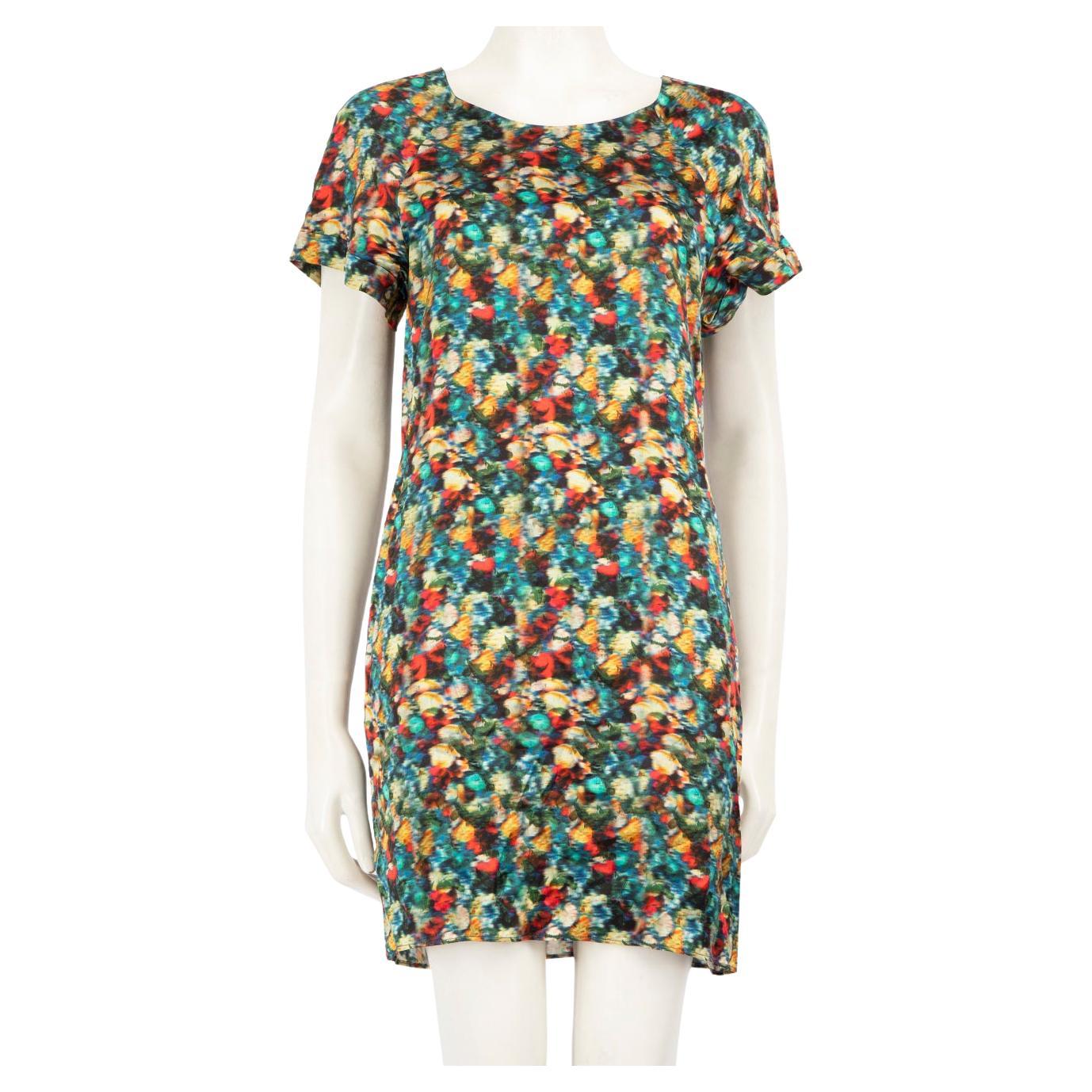 Erdem Mini robe abstraite à manches courtes Taille M