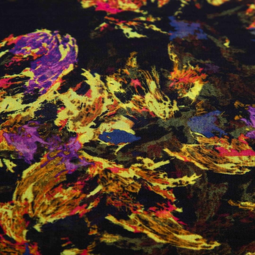 Erdem Abstract Silk See Through Scarf In New Condition In London, GB