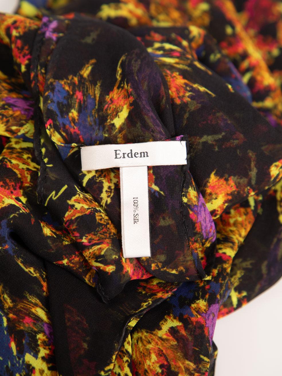 Erdem Abstract Silk See Through Scarf 1