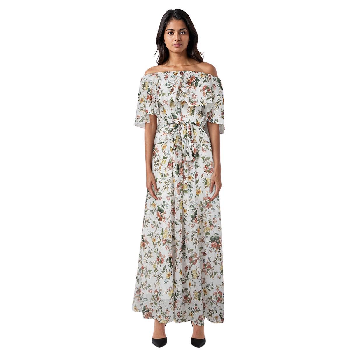 Erdem - Robe longue à fleurs - Taille 5XL en vente