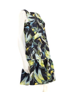 Erdem Bird Print Knee Length Dress Size S