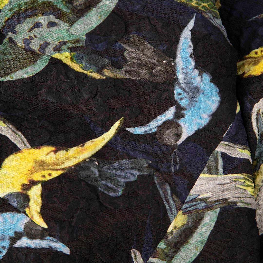Women's Erdem Bird Print Knee Length Dress Size S For Sale