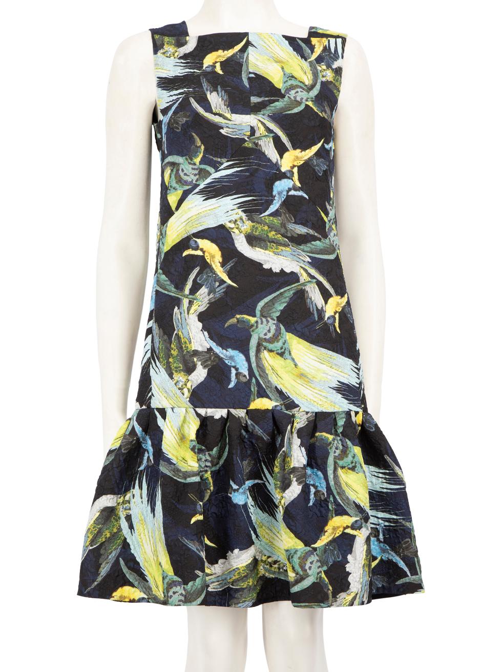 Erdem Bird Print Knee Length Dress Size S For Sale