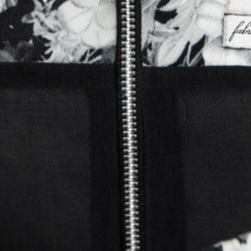 S.S. White con stampa floreale in cotone elasticizzato e vestito a bustino in vendita 5