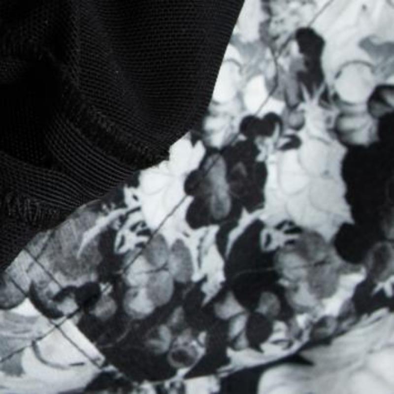 S.S. White con stampa floreale in cotone elasticizzato e vestito a bustino in vendita 6
