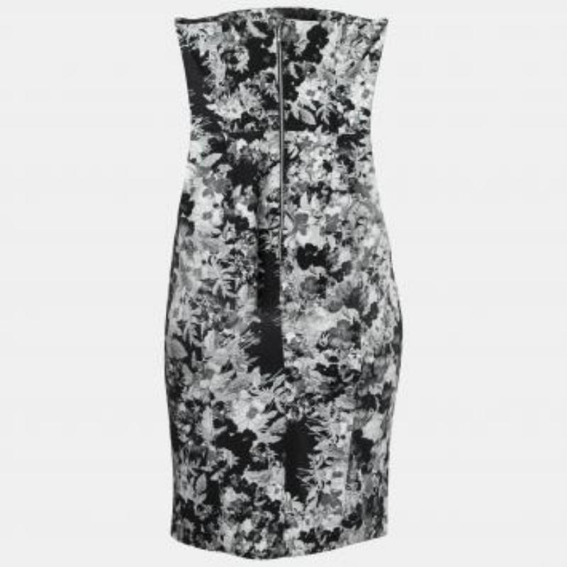 S.S. White con stampa floreale in cotone elasticizzato e vestito a bustino in vendita 4