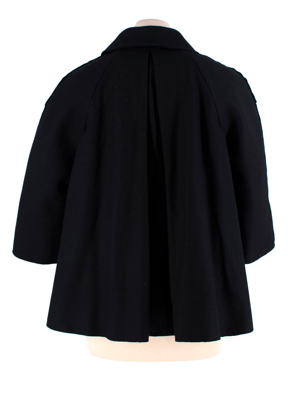 Nero Erdem - Giacca nera in lana con cappuccio -  US 4 in vendita