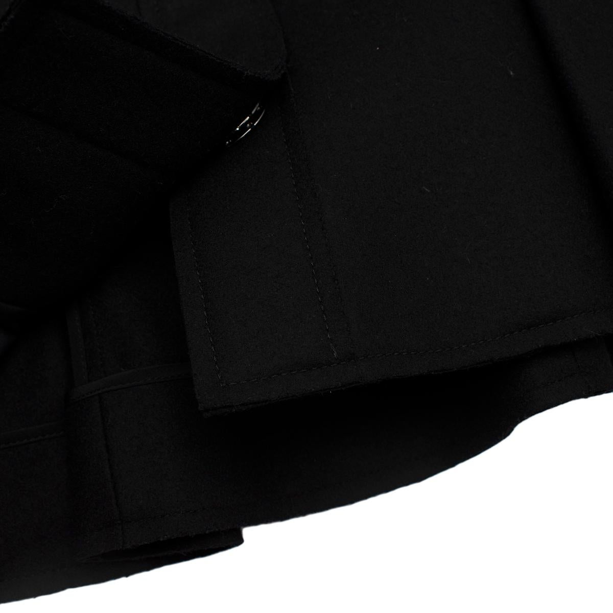 Erdem - Giacca nera in lana con cappuccio -  US 4 in vendita 1