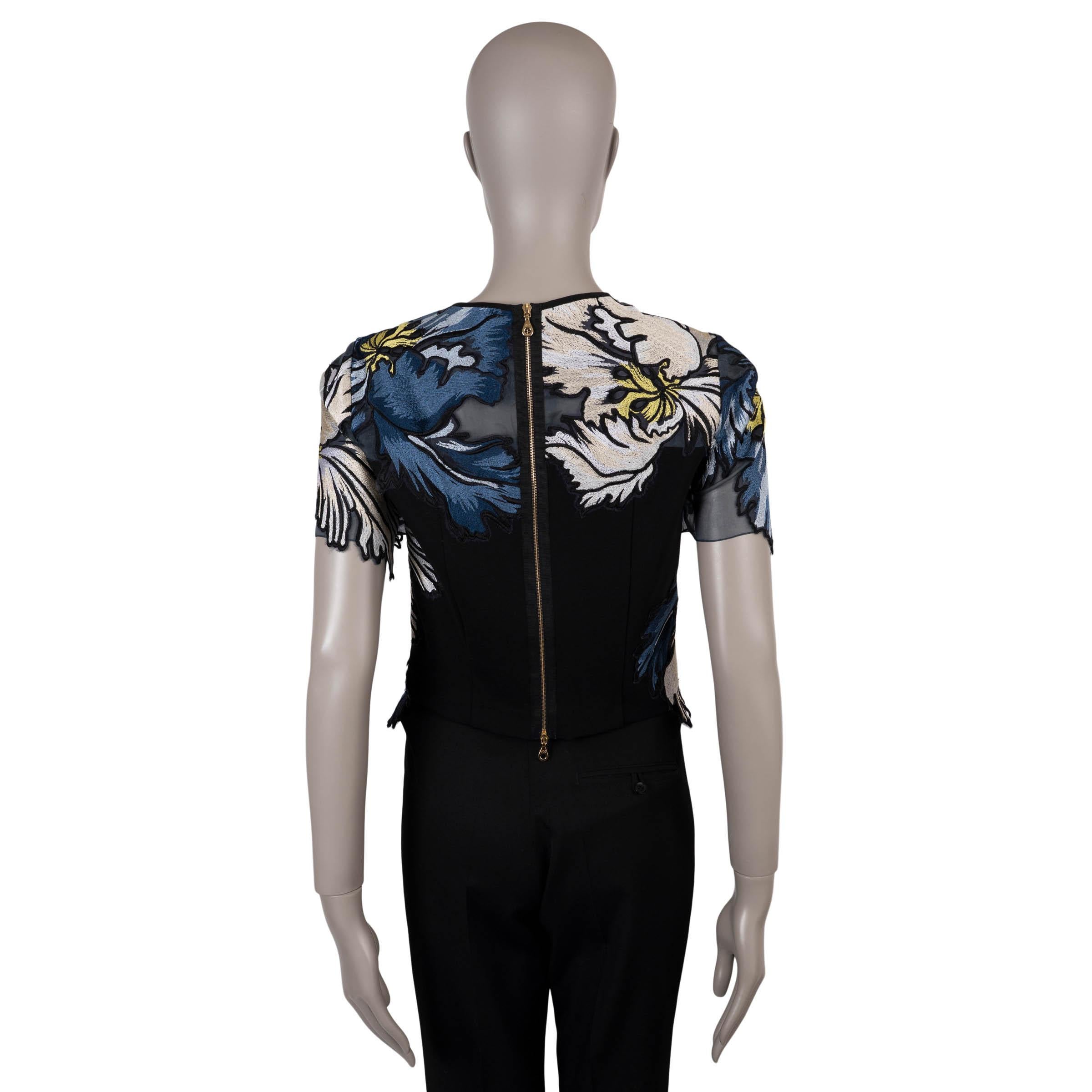Nero Camicetta Erdem blu 2015 EMIKO FLOREALE INCROCIATA Camicia  M in vendita