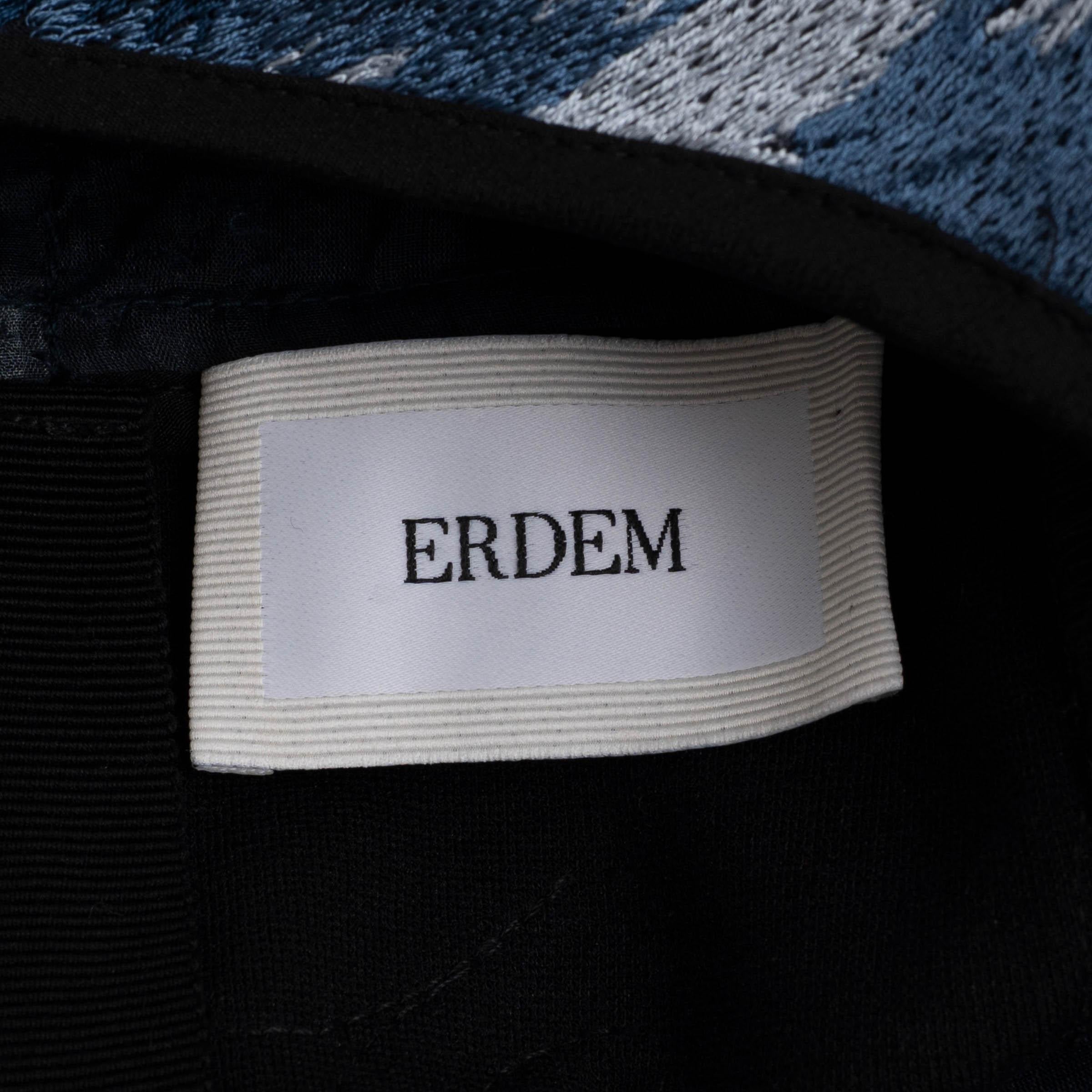Camicetta Erdem blu 2015 EMIKO FLOREALE INCROCIATA Camicia  M in vendita 1