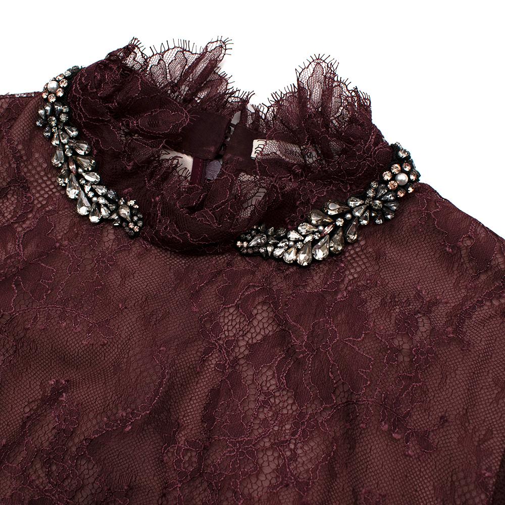 Erdem Carolyn crystal-embellished lace gown - Size US 8 For Sale 1