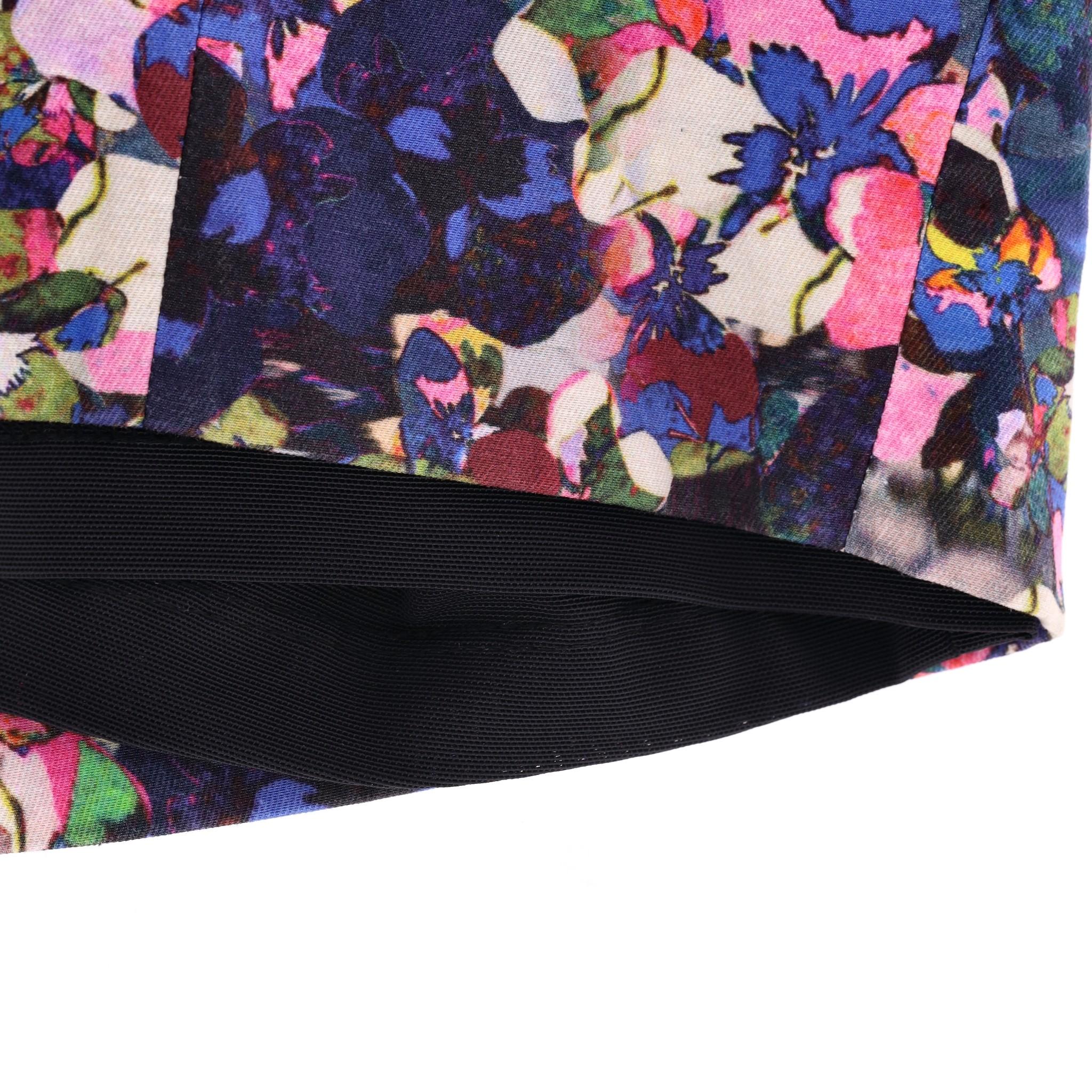 Women's Erdem Cotton Blend Floral Print Sheath Dress For Sale