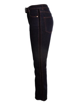 Erdem, dark blue vina jeans with belt