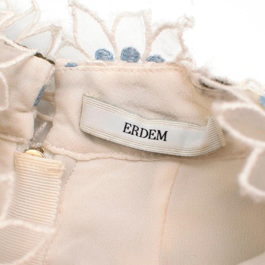Erdem Dina Silk-organza Floral-embroidered Dress - Size US 8 1