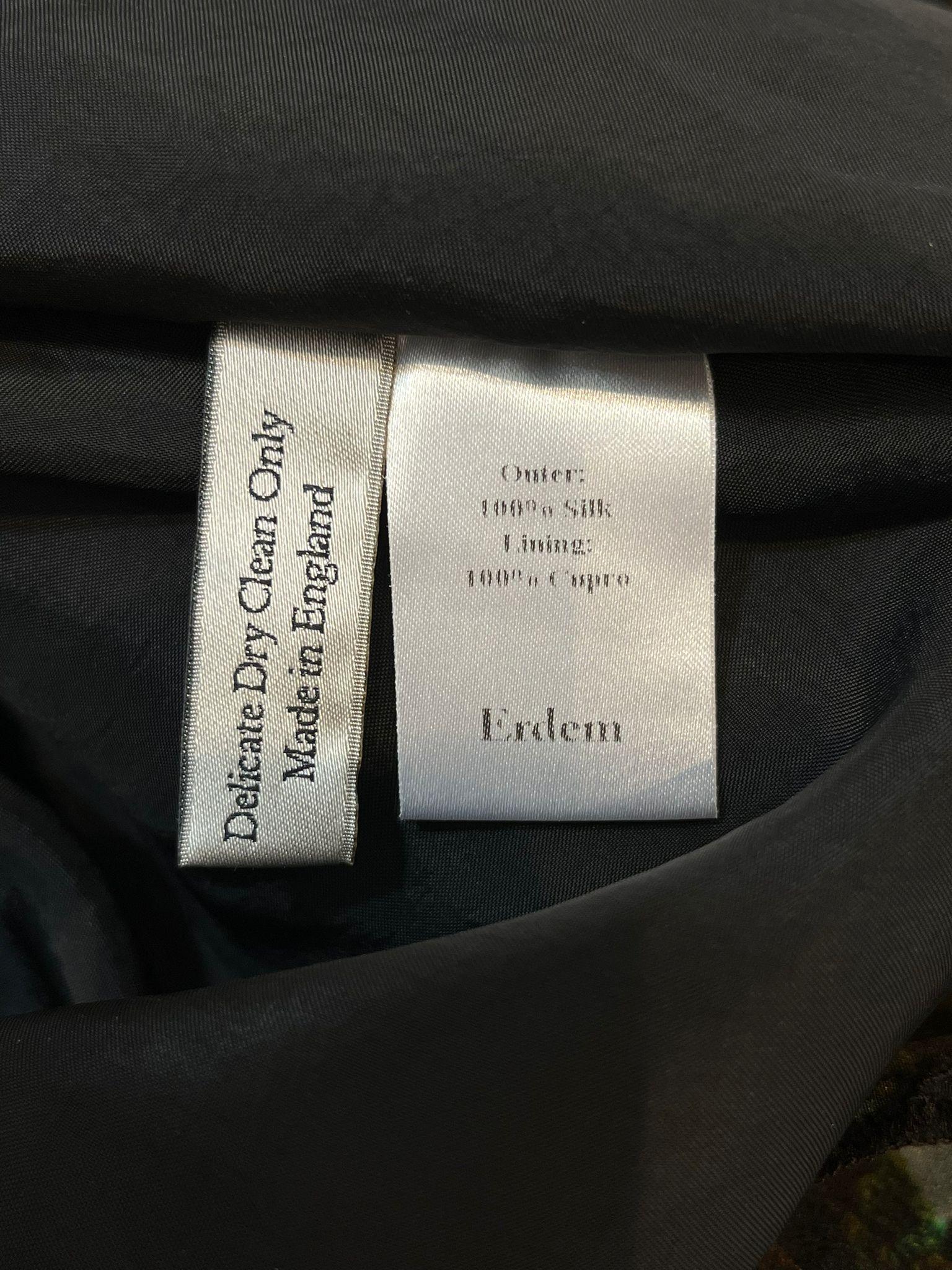 Erdem Fit & Flare Printed Silk Dress For Sale 1