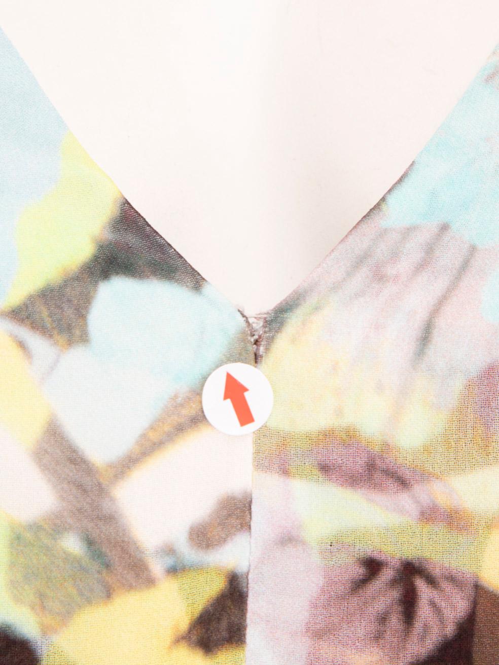 Donna Erdem - Vestito al ginocchio con stampa floreale astratta - taglia M. in vendita