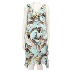 Erdem - Vestito al ginocchio con stampa floreale astratta - taglia M.